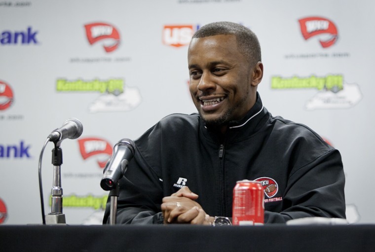 Head football coach Willie Taggart address the media Tuesday
afternoon. Taggart said that this recruiting class will add depth
in areas in which the Toppers need it.
