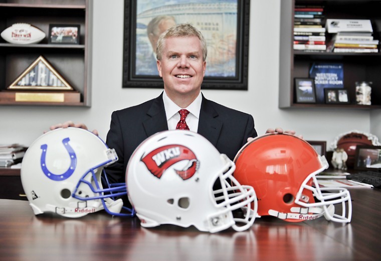 Todd Stewart was named WKUs Athletics Director in May 2012. Stewart previously worked for the Indianapolis Colts and Cleveland Browns.