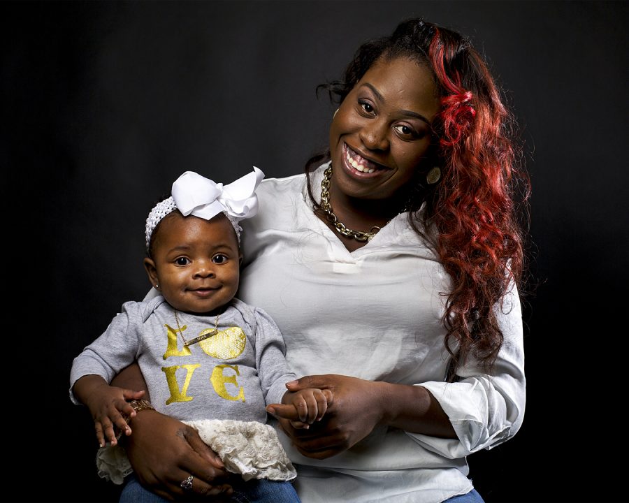 Finding a balance between finishing a political science degree and raising her 7-month-old daughter Promise can be an arduous task, but Quanisha Humphrey believes it is important. It wasnt easy, but it was worth it,” Humphrey said. Humphrey plans to pursue a career as a police officer after graduating from WKU. Alyse Young/HERALD