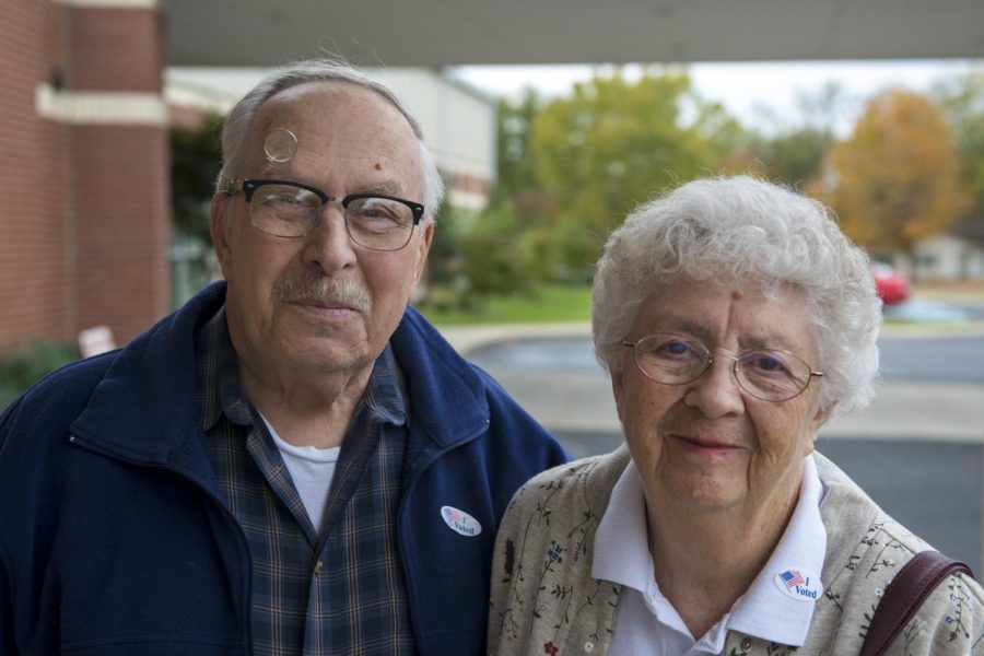 Don Gardener and Madeline Gardener voted on Tuesday, Nov. 8 at Forest Park Baptist Church. I voted Republican right down the line, Don Gardener said. I hope [Donald Trump] wins.
