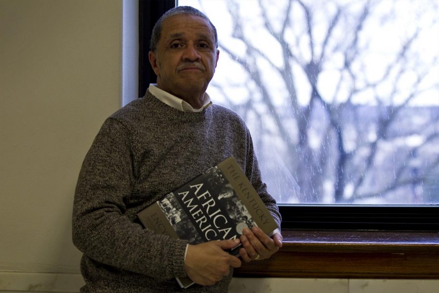 After publishing two books, working with the African American Museum and the Kentucky African American Encyclopedia, and being a member of Phi Beta Sigma, it is without a doubt that Professor John Hardin has earned the Humanitarian Award. I have received many awards, but this one is by far the most heartwarming of all, Hardin says. Megan Strassweg/HERALD