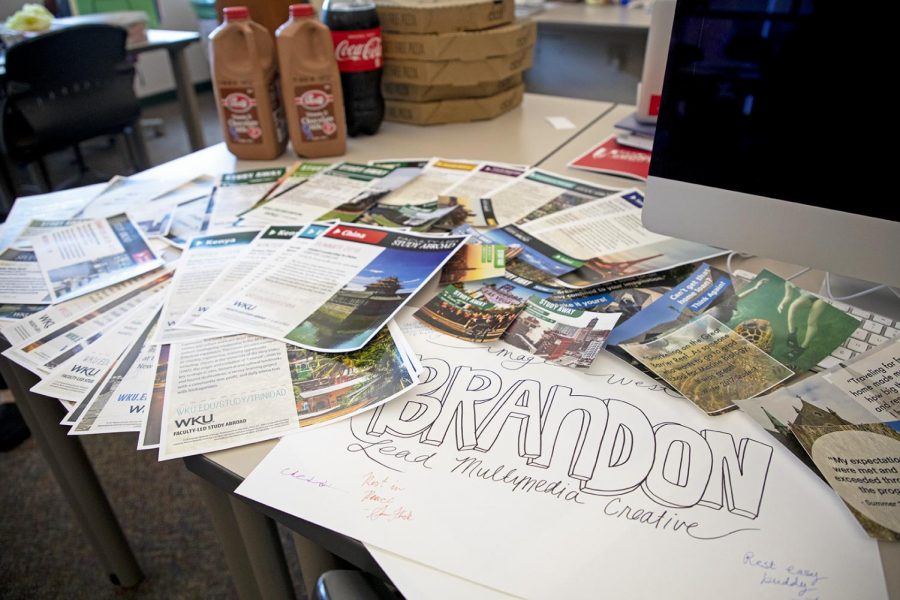 Friends and students at Image West put together a portfolio of Brandon Browns work he did to give to his family. Brown was known for his positive attitude, helpfulness and talent amongst the people that knew him.