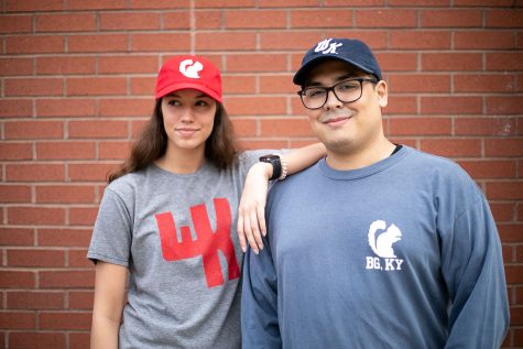 Contrary to popular belief, the WKU Store still carries various different items sporting the classic white squirrel design. The white squirrel baseball cap is one of the store’s most popular items.
