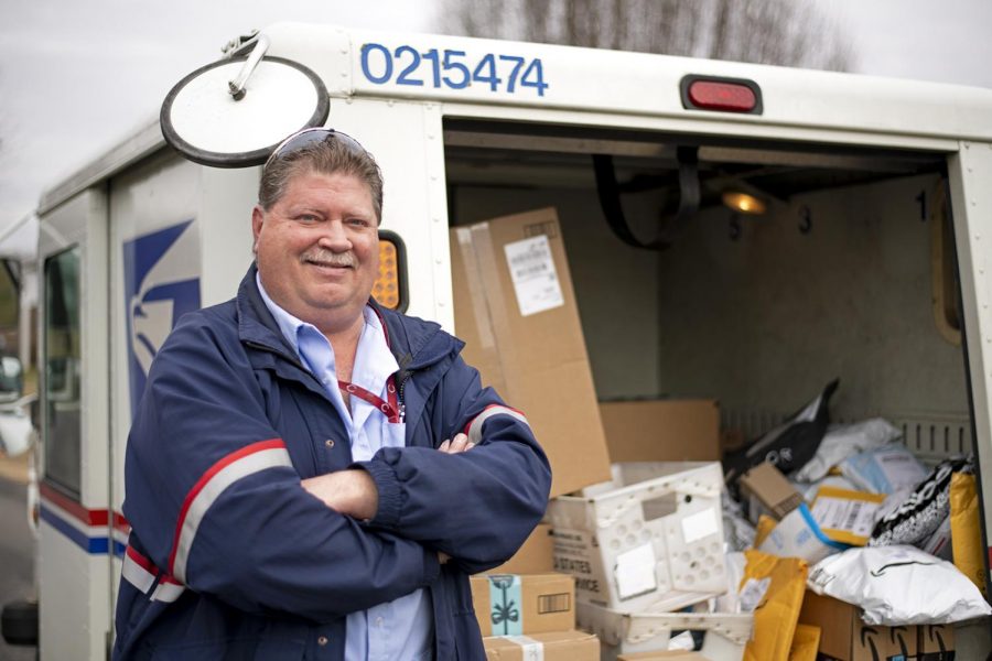 Ron Henry, 51, has been a mailman since 1992 when he started in Cincinnati then moved to Bowling Green to continue his career in 1994. “I’m on the best route in Bowling Green, the Briarwood neighborhood,” says Henry. “A lot of people on this route get a lot of post but are older people who can’t really get out so they’re dependent on us to get them their paper and everyday things.” Henry said there are a lot of good people on this route and it makes him feel good that people can depend on him.