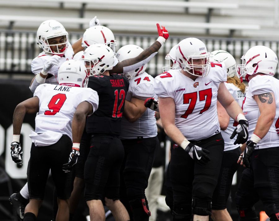 The WKU football team held its Red vs White football game on April 13, 2019 at Houchens-Smith Stadium. The White team beat the Red team 28-21. 