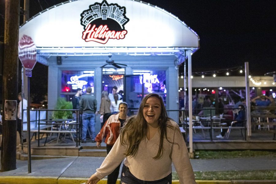 Julie Sisler goes bar hopping at Hilligans and Hideout for her 21st birthday on Thursday, Oct. 24, 2019.