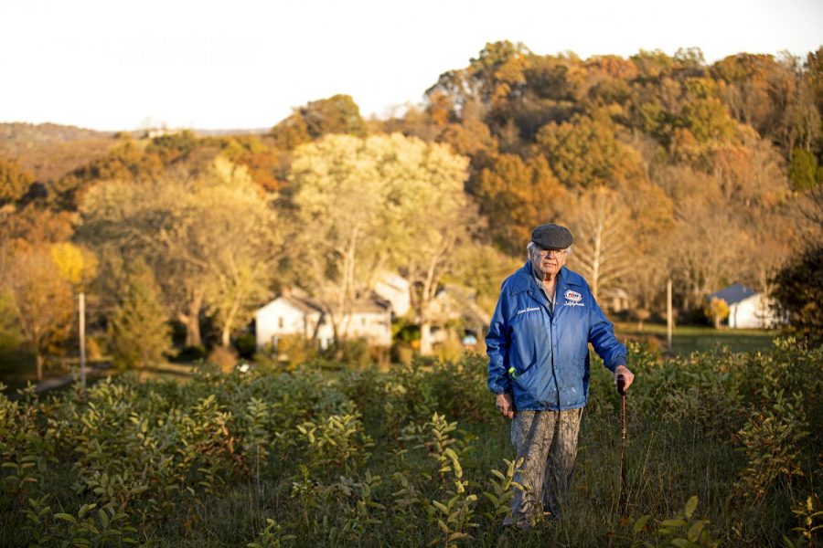 David Kramer stands on a hillside which overlooks his property. “Cynthiana found us,” David said, as settling down in Cynthiana was an arbitrary choice. “It could have been Timbuktu if I could have found it.”