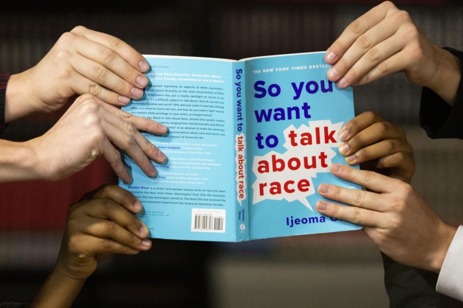 A+group+of+faculty%2C+staff%2C+and+administrators+has+been+reading+the+book+%E2%80%9CSo+you+want+to+talk+about+race%E2%80%9D+by+author+Ijeoma+Oluo.+The+book+club%2C+hosted+by+the+Sociology+and+Criminology+department+as+well+as+the+Center+for+Innovative+Teaching+and+Learning%2C+has+met+once+to+discuss+the+book+with+plans+to+meet+two+more+times+this+semester.+The+book%2C+which+was+first+published+in+2018%2C+tackles+such+issues+as+cultural+appropriation%2C+microaggressions%2C+as+well+as+privilege.