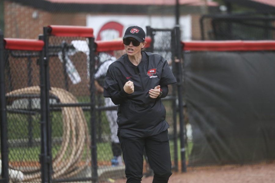 Lady Toppers head coach Amy Tudor during the 2020 season. 