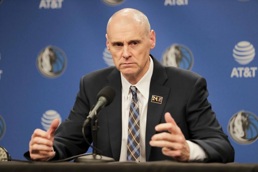 Dallas Mavericks head coach Rick Carlisle addresses the media following a victory against the Nuggets 113-97 in the American Airlines center on Wednesday March 11.