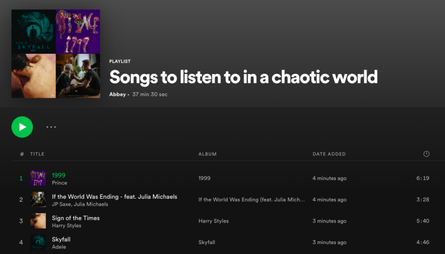 Chaotic world playlist