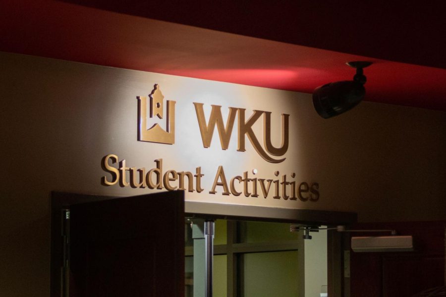 The WKU Student Activies Office on the 2nd floor of the Downing Student Union on Sept. 3, 2020.