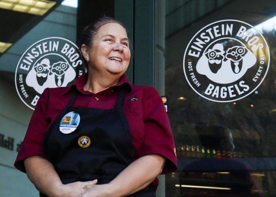 Sandra Hurley has dedicated much of her life to working with Einstein Bros. Bagels as an employee for the last 15 years at Western Kentucky University. Hurley said she has always enjoyed seeing the students at WKU grow up and graduate.