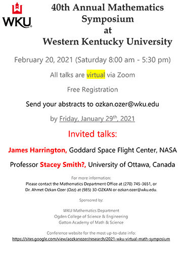 40th Annual Mathematics Symposium  at Western Kentucky University