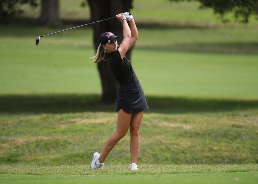 Graduate Mary Joiner on Aug. 8, 2019 as the Lady Toppers play a qualifying round at the Bowling Green Country Cub 