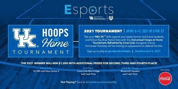 GEN.G AND UNIVERSITY OF KENTUCKY HOST “HOOPS AT HOME” NBA 2K TOURNAMENT BRINGING TOGETHER STUDENTS, FACULTY, ALUMNI AND FANS