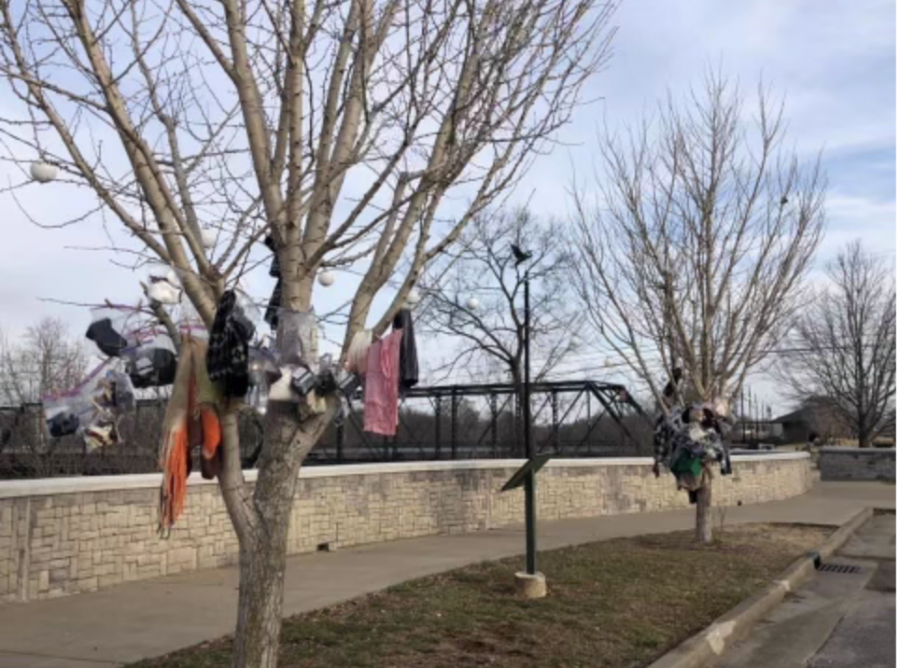 Warming Tree, by the RiverWalk, provides supplies to those in need in Bowling Green.