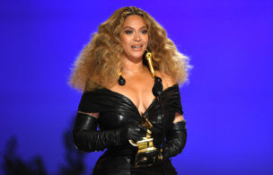 LOS ANGELES, CALIFORNIA - MARCH 14: Beyoncé accepts the Best R&B Performance award for Black Parade onstage during the 63rd Annual GRAMMY Awards at Los Angeles Convention Center on March 14, 2021 in Los Angeles, California. (Photo by Kevin Winter/Getty Images for The Recording Academy)