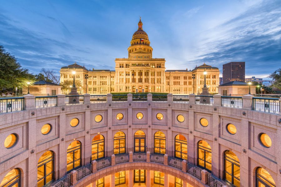 Texas state capitol in Austin