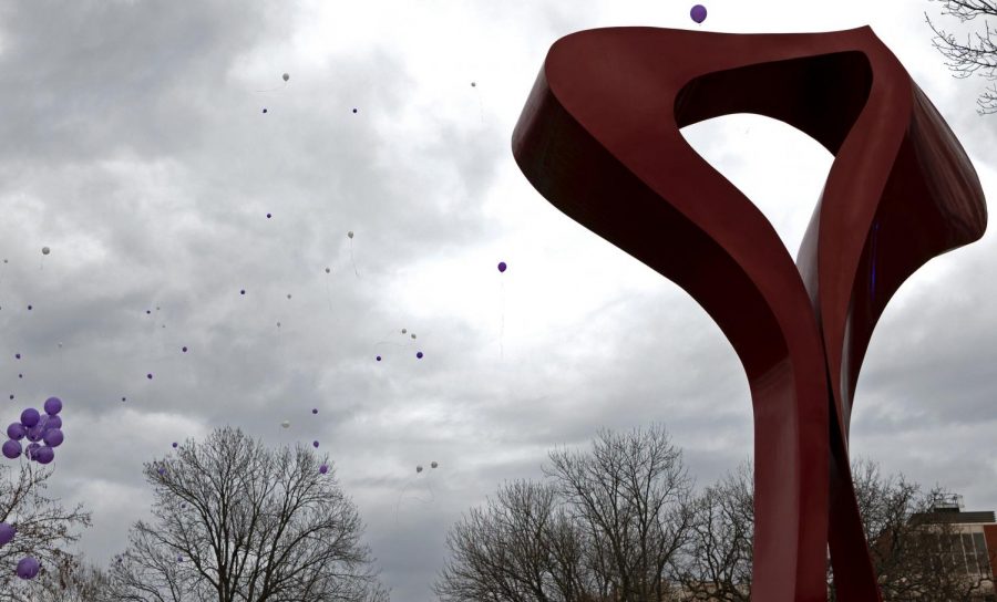 Balloons+were+released+on+Thursday+night%2C+March+11%2C+2021%2C+in+remembrance+of+Breonna+Taylor+near+the+one+year+anniversary+of+her+death.