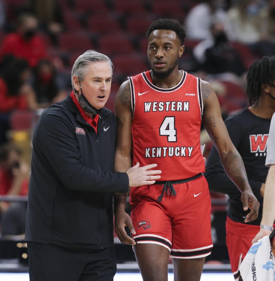 Western+Kentucky+head+coach+Rick+Stansbury+instructing+Josh+Anderson+%284%29+against+Louisville+during+their+game+at+the+KFC+Yum%21+Center+in+Louisville%2C+Ky.+on+Dec.+1%2C+2020.