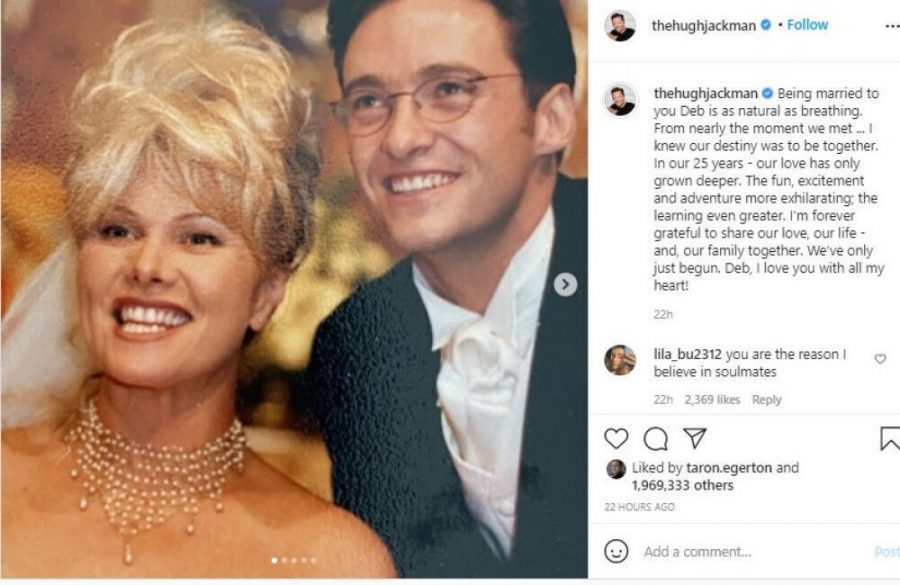 Hugh Jackman pays tribute to wife on 25th anniversary