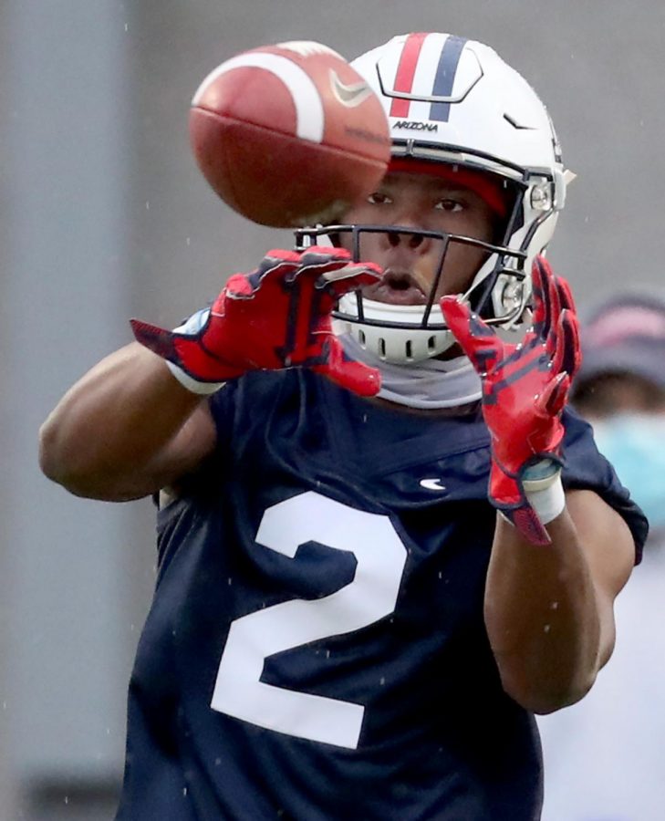 UA wide receiver Boobie Curry was one of the offensive stars of Saturday’s scrimmage at Arizona Stadium.