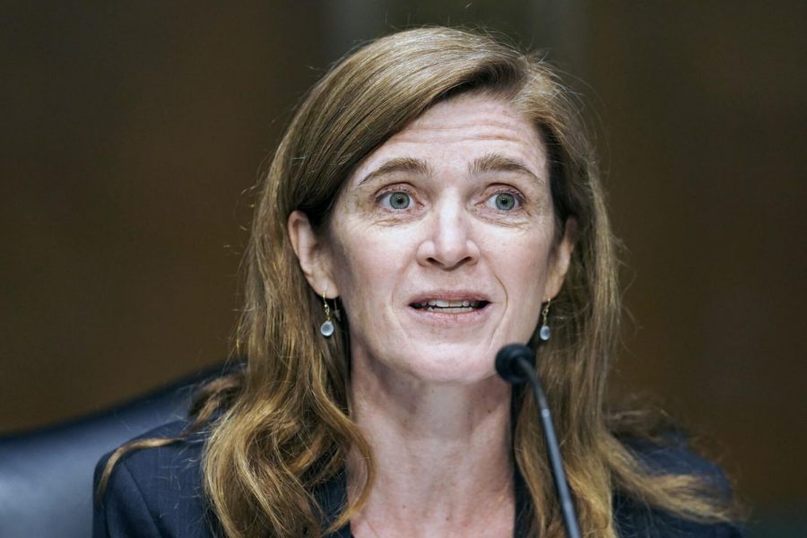 Former U.S. Ambassador to the United Nations, Samantha Power testifies before the Senate Foreign Relations Committee to be the next Administrator of the United States Agency for International Development (USAID), Tuesday, March 23, 2021 on Capitol Hill in Washington.