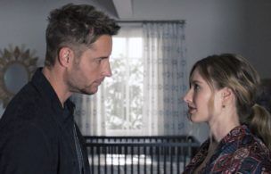 THIS IS US -- A Long Road Home” Episode 505 -- Pictured in this screen grab: (l-r) Justin Hartley as Kevin, Caitlin Thompson as Madison -- (Photo by: NBC)