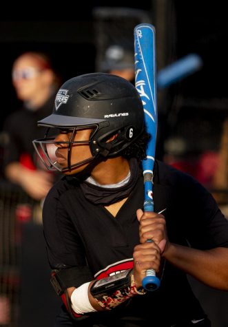 WKU outfielder, Taylor Davis (6) waits for a pitch during the game against Eastern Kentucky on Wednesday, April 7, 2021.