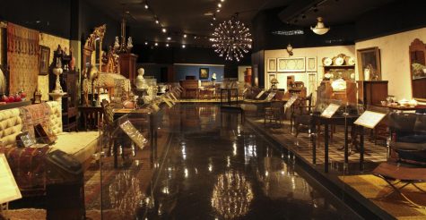 The Snell-Franklin Decorative Arts Gallery shows decor and furniture from several time periods starting around the 1800s to present. 