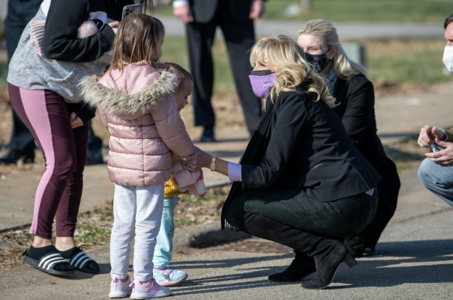 First Lady Jill Biden spoke with several children that were in the Creekwood neighborhood during the tornado, one of the hardest hit areas during the Dec. 11 storm. Biden later said many forms of aid will be needed for the survivors, especially children.