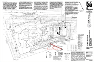 Chick-fil-A building plan included in the Board of Regents committee meeting agenda for Jan. 21, 2022.