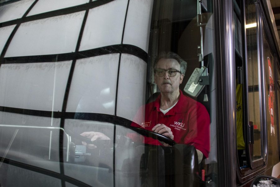 James Jimerson has worked as a bus driver for WKU for two years after retiring from being a bus driver in the Warren County Public School district for 21 years. “I wanted to work part-time so I can be more involved in my volunteer work,” Jimerson said.
