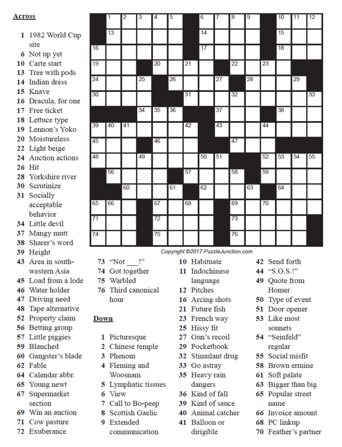 Crossword February 16, 2022