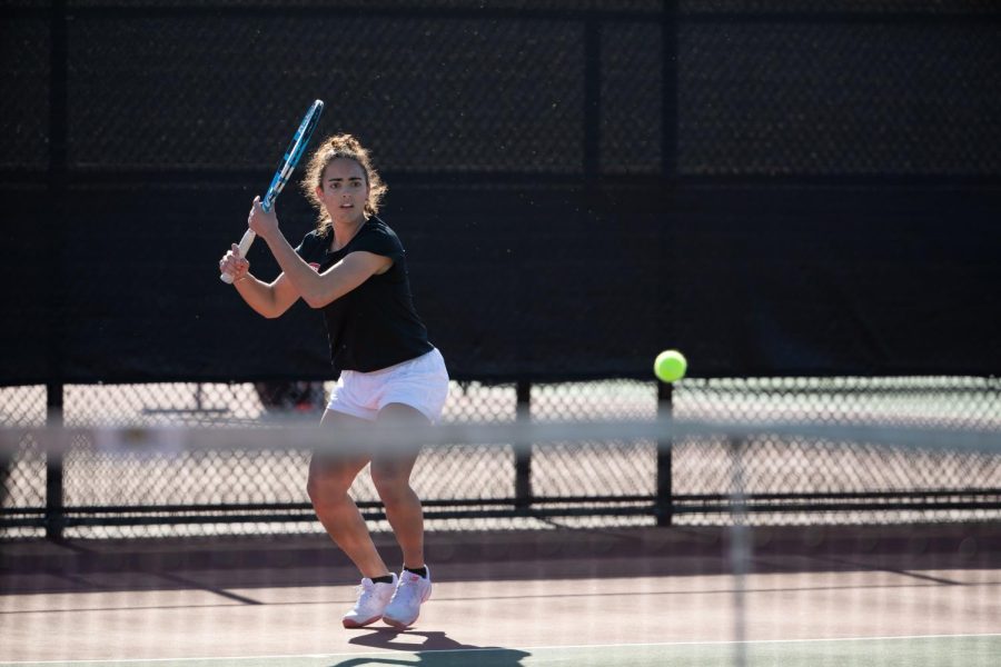 Laura Bernardos, redshirt senior and #2 singles seed, won her match 6-6 against UTC player Jessie Young on Sunday, February 27th. WKU Women’s Tennis won their match against UT Chattanooga overall 4-3. 