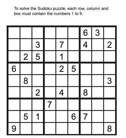 Sudoku February 18th, 2022