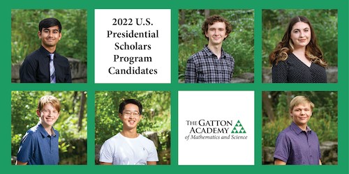 Gatton Academy creates six candidates for 2022 United States Presidential Scholars Program