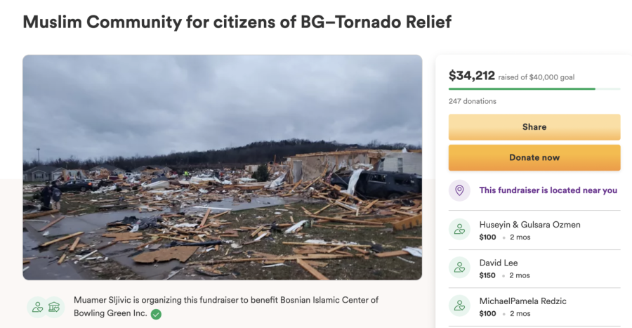 The+Bosnian+Islamic+Center+of+Bowling+Greens+tornado+relief+GoFundMe+raised+%2434%2C212+to+assist+families+impacted+by+the+December+storms.
