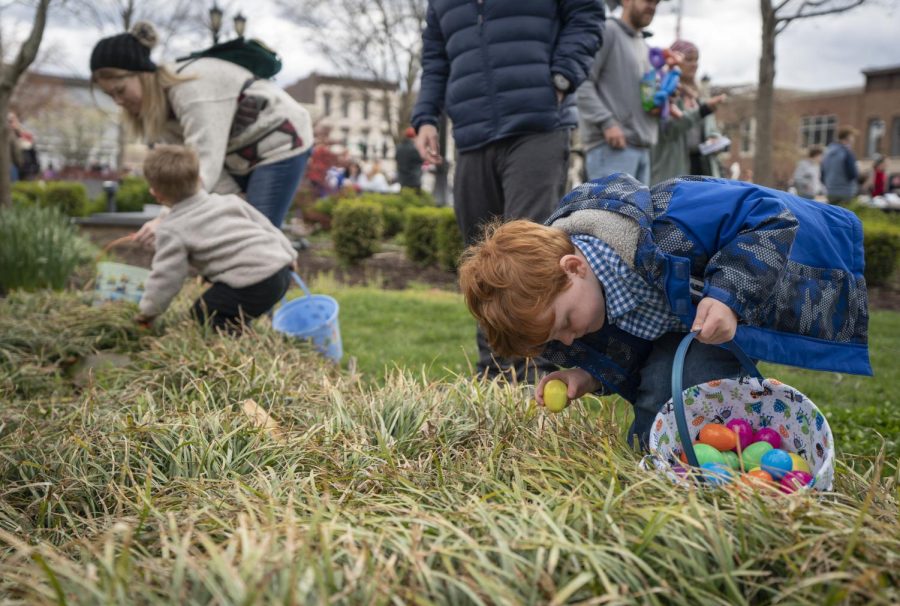 An Easter egg hunt was a defining feature of the PCAL Spring Forward Festival in Fountain Square Park on Saturday, April 9. 