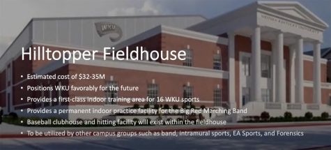 The design for the New Hilltopper field house, inspired by Southern Methodist University