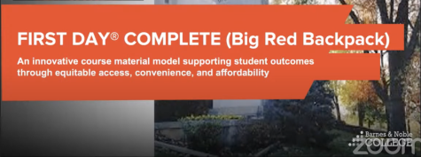 screenshot of Big Red Backpack presentation.