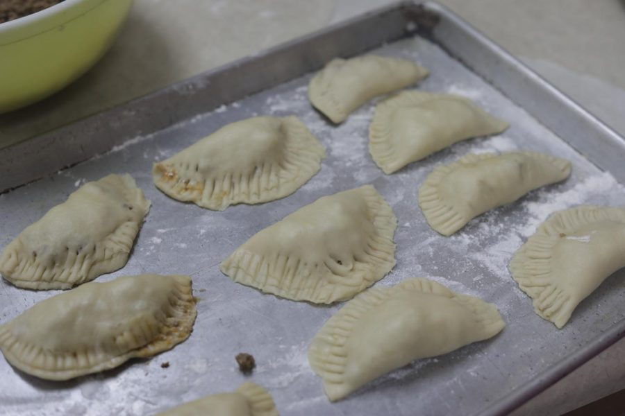 Western Kentucky University Spanish 102 students make Empanadas during a recipe showcase for Hispanic Heritage Month at WKU in Bowling Green, Ky. on Sept. 26, 2022. 
