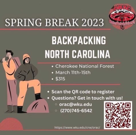 WKU ORAC to take students on spring break backpacking trip