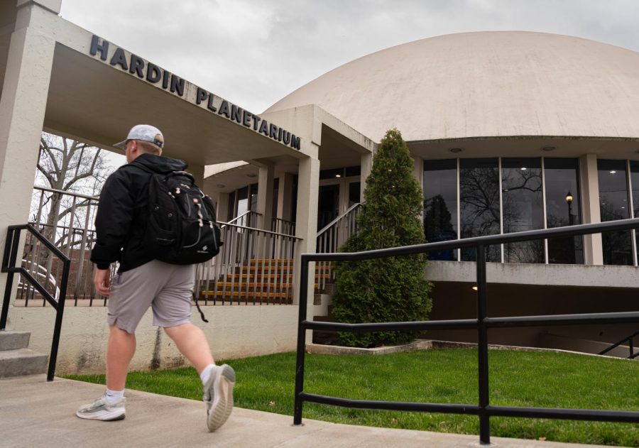 The Hardin Planetarium is seen Thursday, March 23, 2023 on the WKU campus in Bowling Green, Ky.