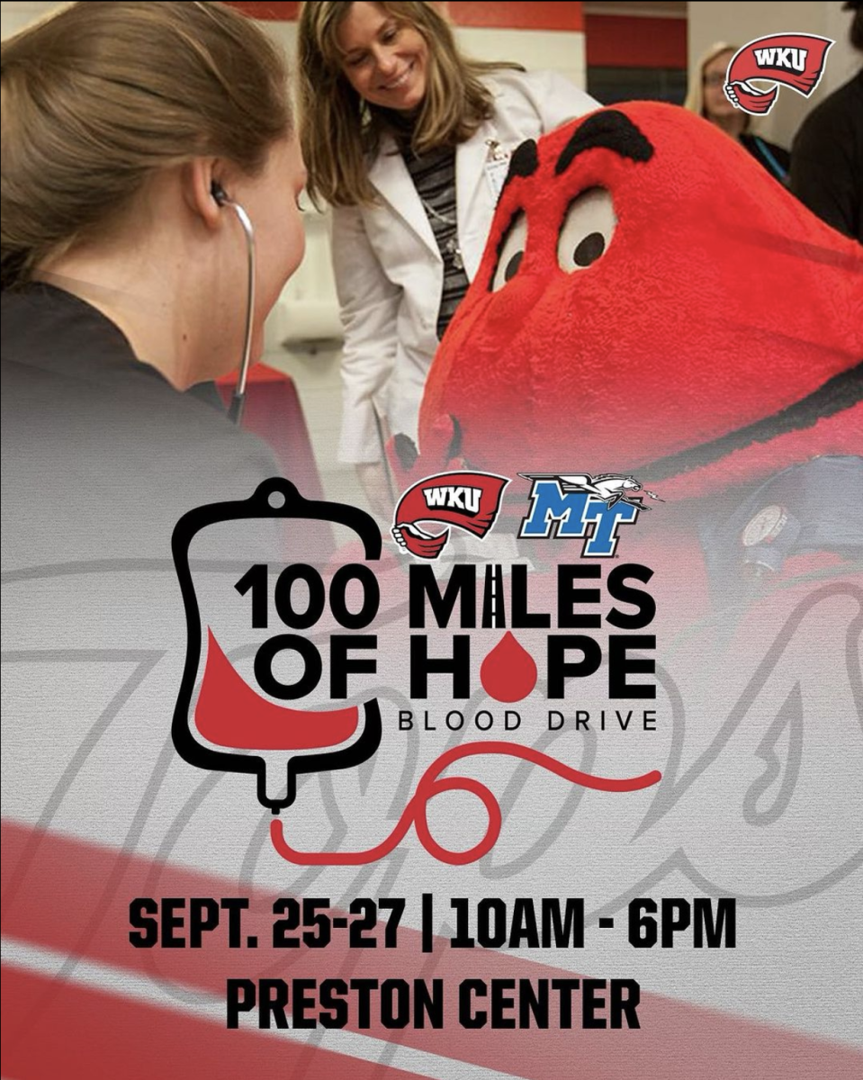 WKU to host ‘100 Miles of Hope’ Blood Drive this week