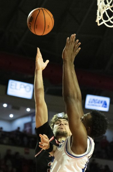 Guard Teagan Moore (30) attempts a layup during WKUs game against LA Tech on Wednesday, Feb. 28, 2024.