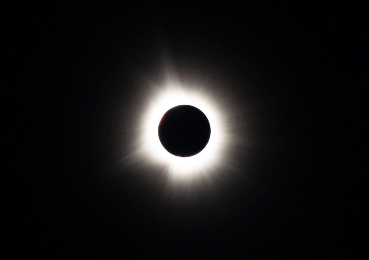A total solar eclipse was seen from downtown Evansville, Ind. on Monday, April 8, 2024. 
