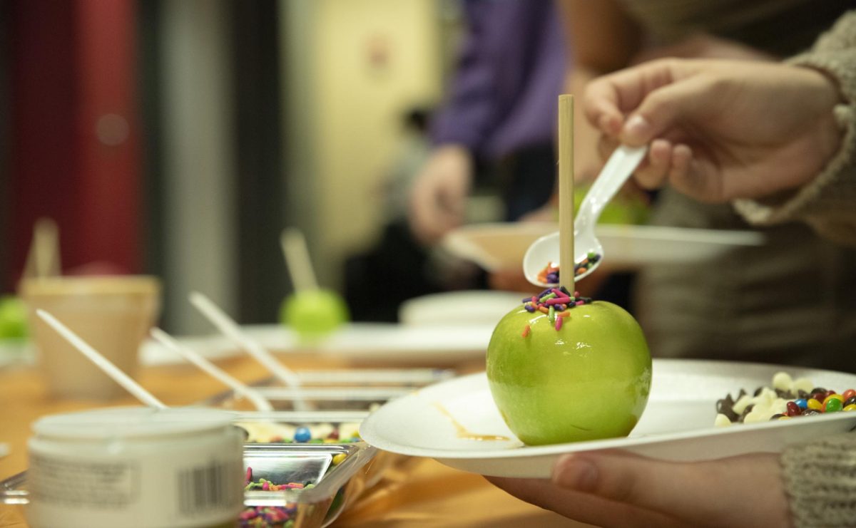 Drinks and snacks such as hot chocolate, caramel apples, soda, and chips were provided for the DSU Fall Festival by the Campus Activities Board on Oct. 14, 2024.