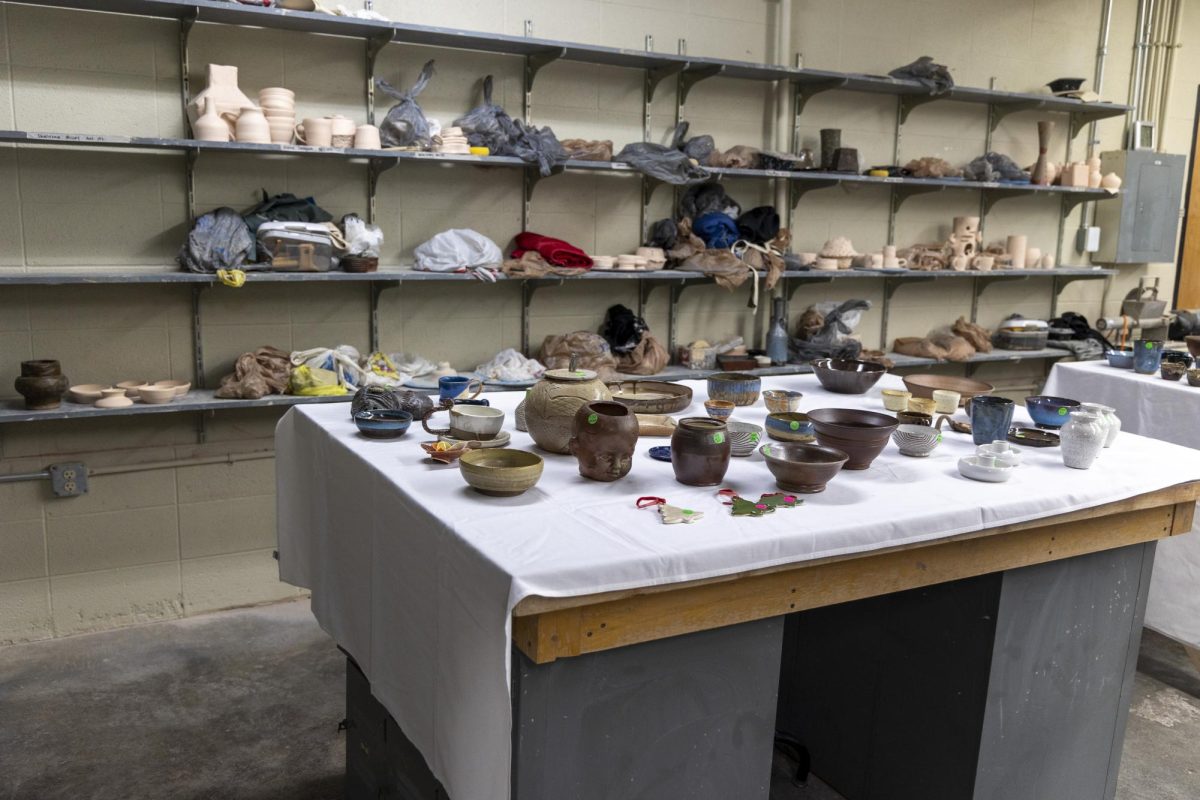 WKU’s Ceramics club hosts a sale with pottery made by students in ceramics classes. The sale goes on from  Nov. 18 to 20 from eight a.m. to five a.m. in FAC room 15.